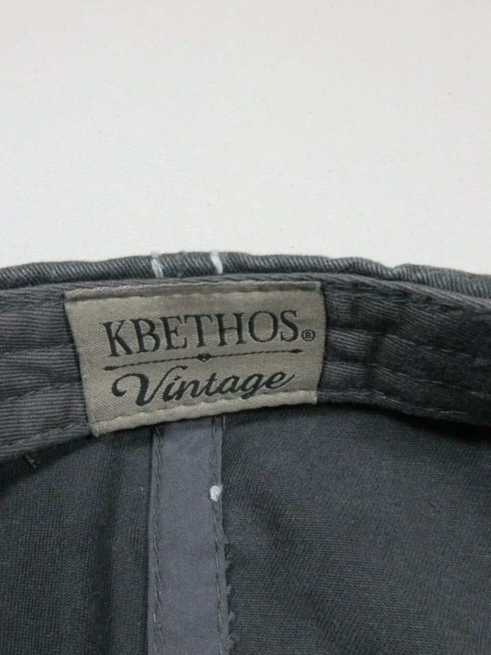 KB ETHOS womens gray distressed Ride It Equestrian Cowgirl strapback hat